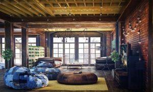 loft stili dekorasyon
