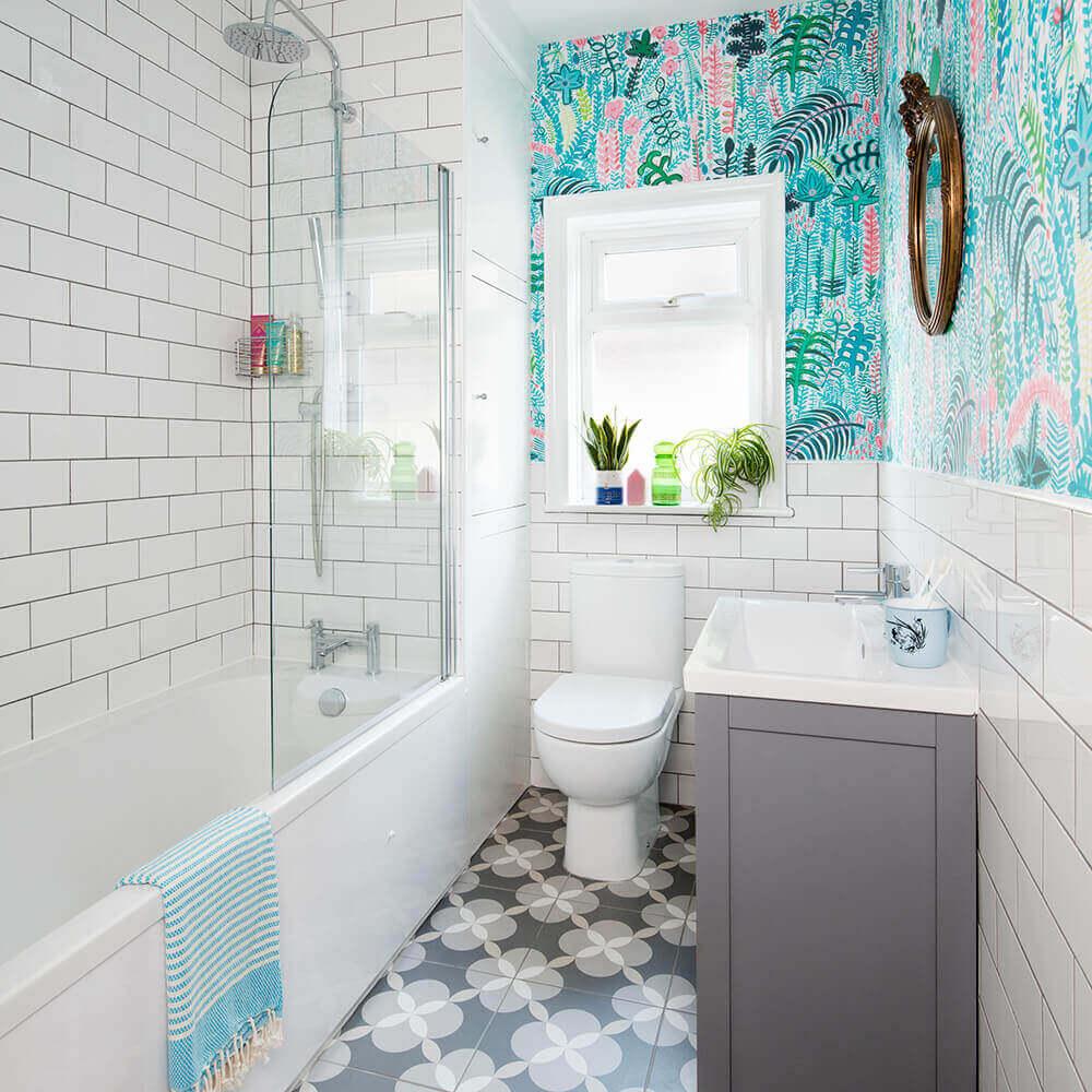 The most beautiful Bathroom Wallpaper Models