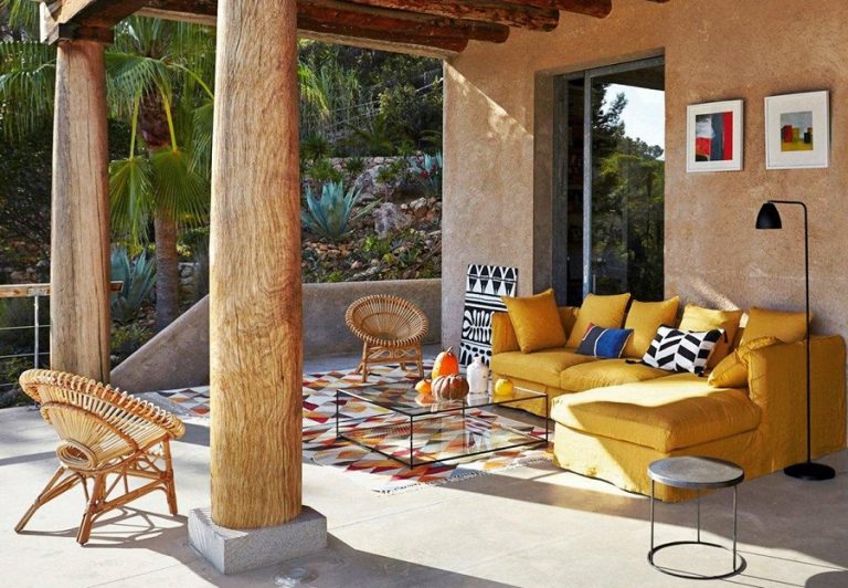 Büyük balkon dekorasyonu