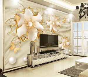 TV Ünitesi 3D duvar kağıtları