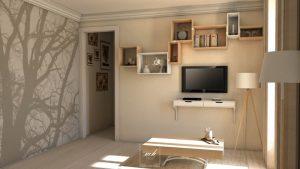 Modern küçük salon dekorasyonu