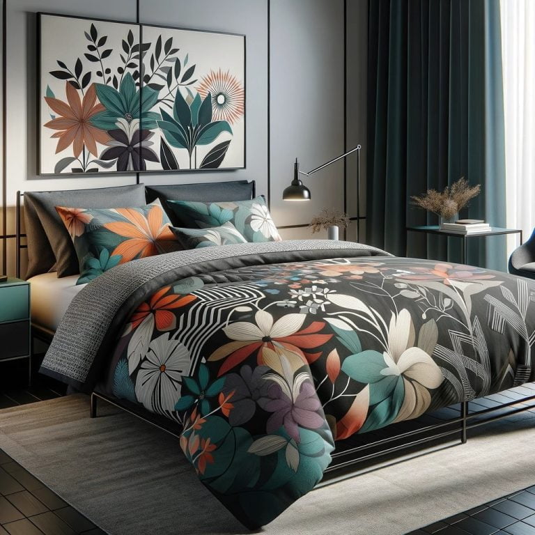 Çiçekli Yatak Örtüsü