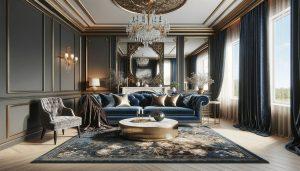 Dikdörtgen salon dekorasyon örnekleri