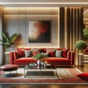 Kırmızı Koltuğa Ne Renk Kırlent Uyar?