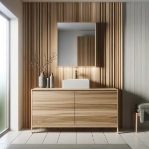 Masif Ahşap Banyo Dolabı