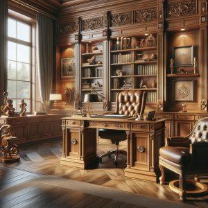 Salon ahşap dekorasyon