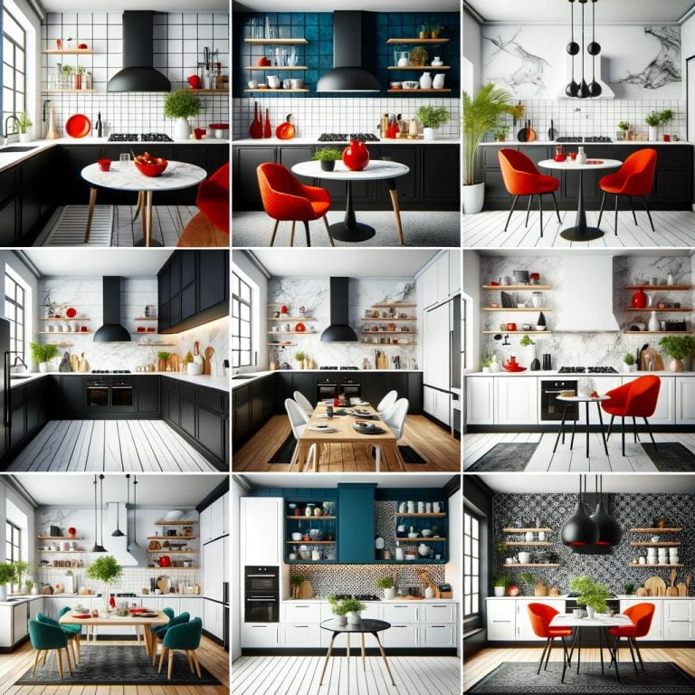 Siyah Beyaz Mutfak Hangi Renklerle Kombine Olur