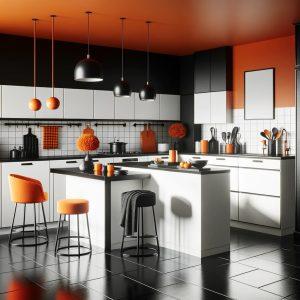 Siyah Beyaz Mutfak aksesuarları