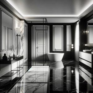 Siyah Beyaz banyo aksesuarları