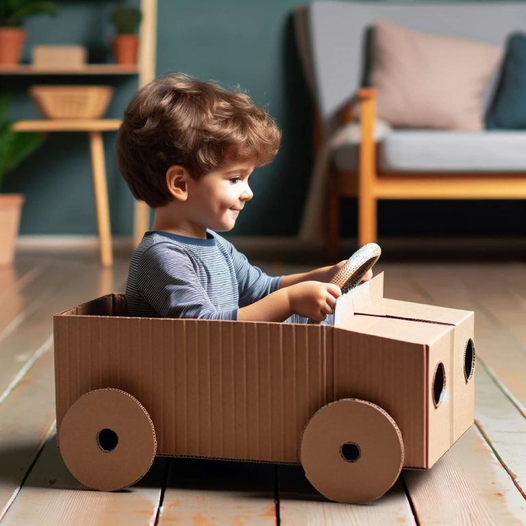 En Kolay Kartondan Araba Yapımı