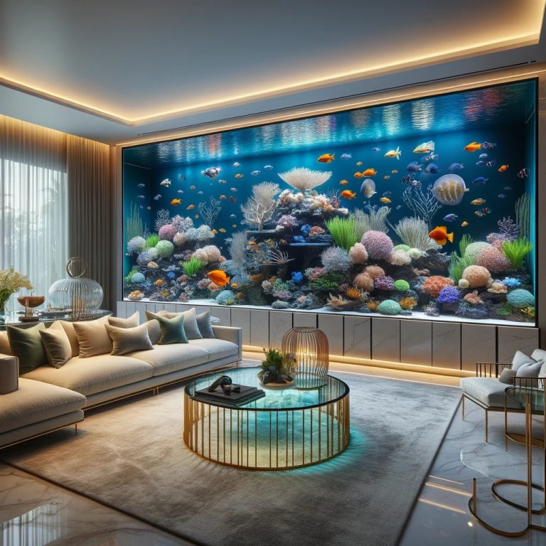 Salon için Akvaryum Modelleri