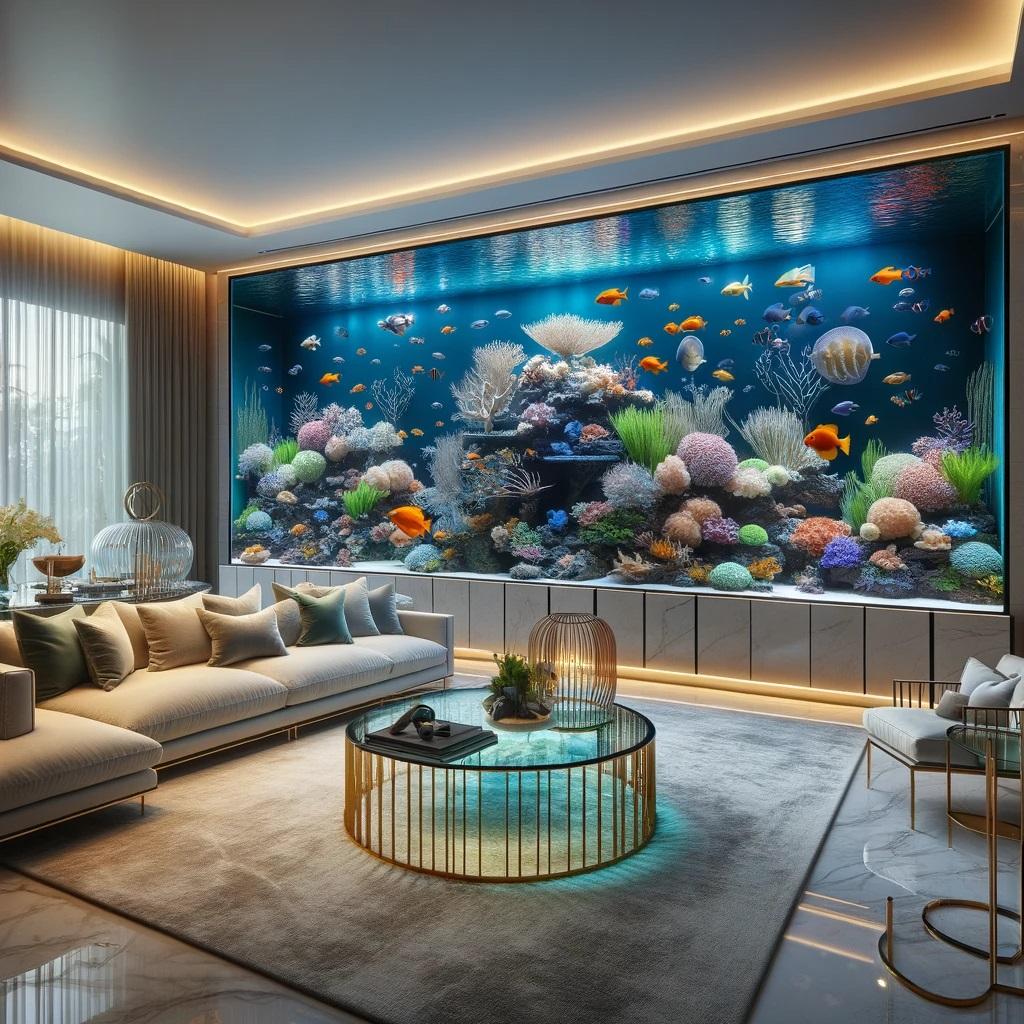 Salon için Akvaryum Modelleri