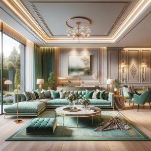 Su Yeşili Koltuk Takımı Modelleri