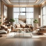 Sütlü Kahve Koltuk Takımı Dekorasyonu