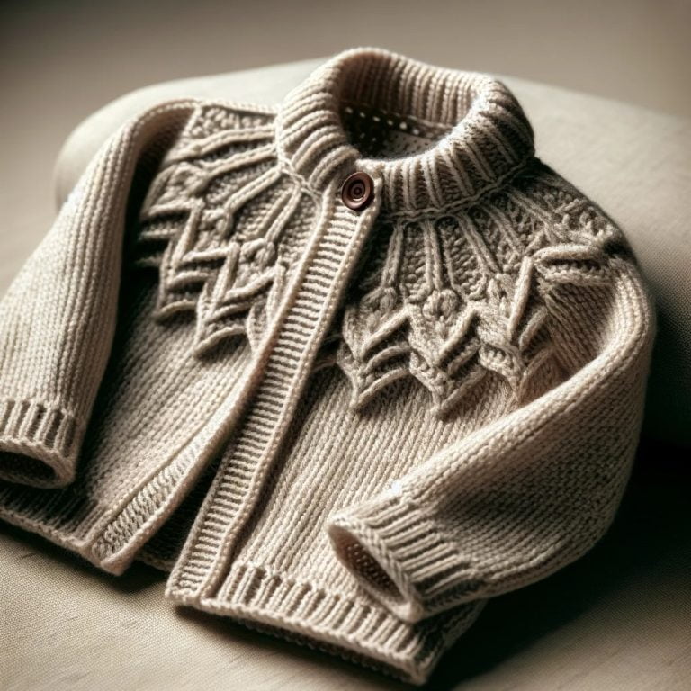 Yakadan Başlamalı Bebek Hırkası Modelleri