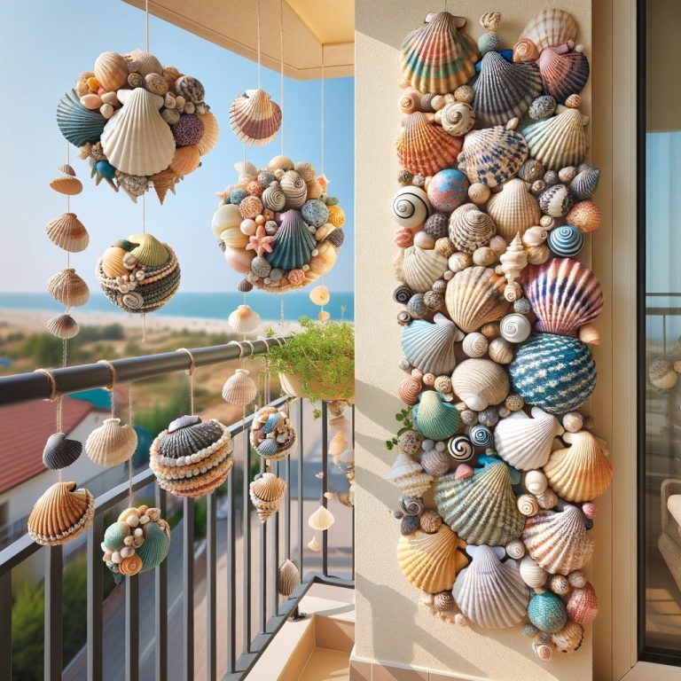 Deniz Kabuklarından Balkon Süsü