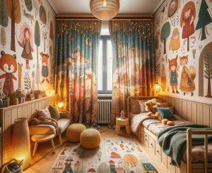 Çocuk Odası Perde Modelleri