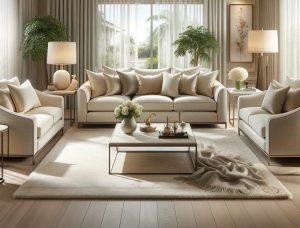 Krem Rengi Koltuk Takımı