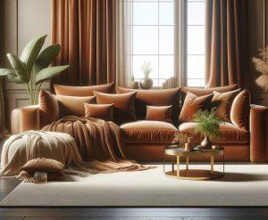 Tarçın Rengi Koltuk Örtüsü