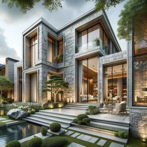 Villa Dış Cephe Taş Kaplama Modelleri